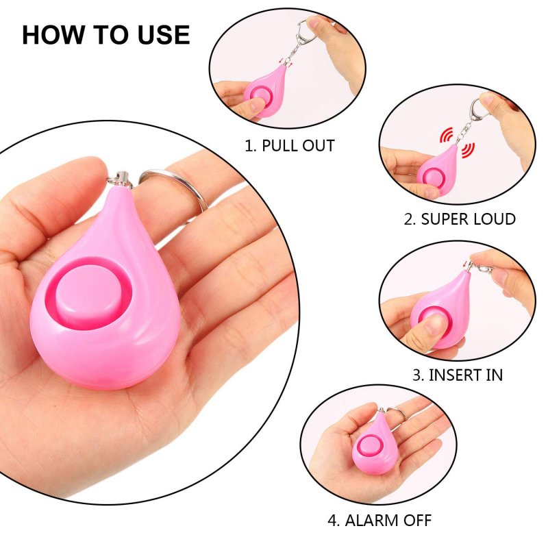 Personal Alarm Safesound Keychain Within Battery 130dB Security Alert Emergency Belongings for Women Children and Elders 
