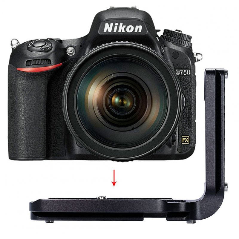 Quick Release L Plate Vertical Bracket Grip For Nikon D750 D7500 