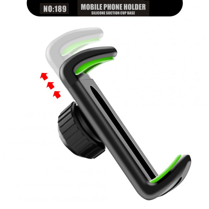 Vehicle Phone Bracket 360 Degree Adjustable Foldable Silicone Suction Windshield Lazy Cellphone Holder 