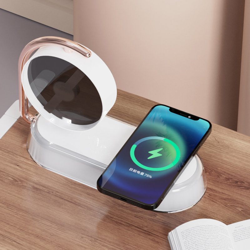 3D Projection Holographic Night Light 10w High-power Lamps with Wireless Charger K02 Wireless Night Light 5v