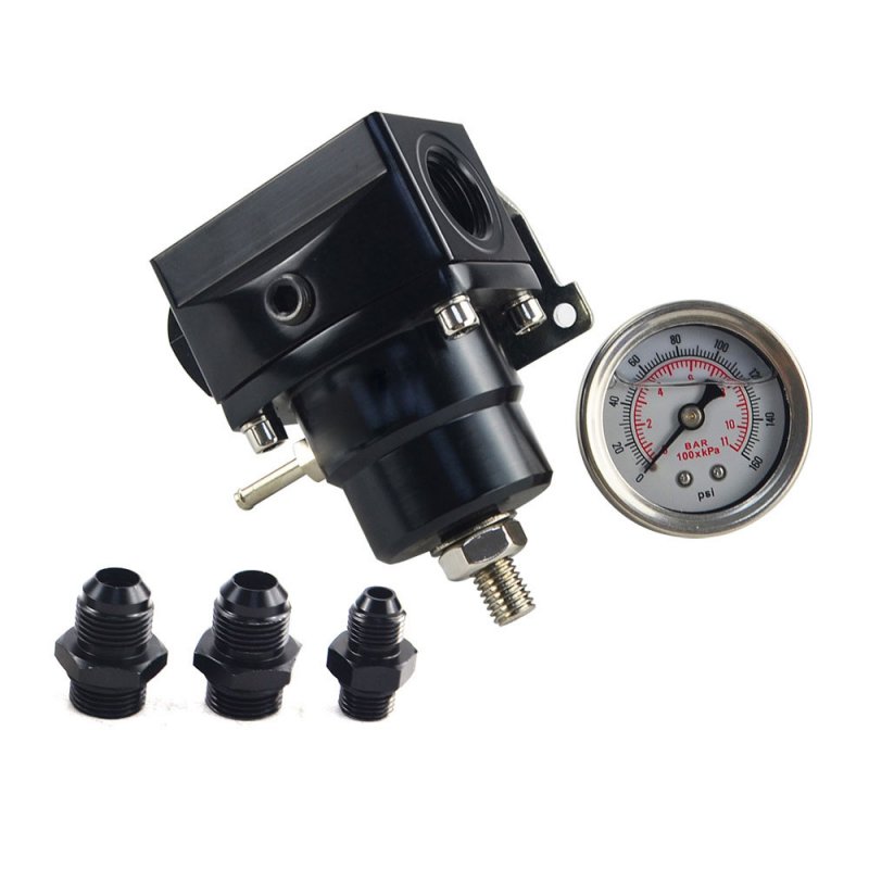 AN8 High Pressure Fuel Regulator W / Boost-8AN 8/8/6 EFI with Reinforcement 