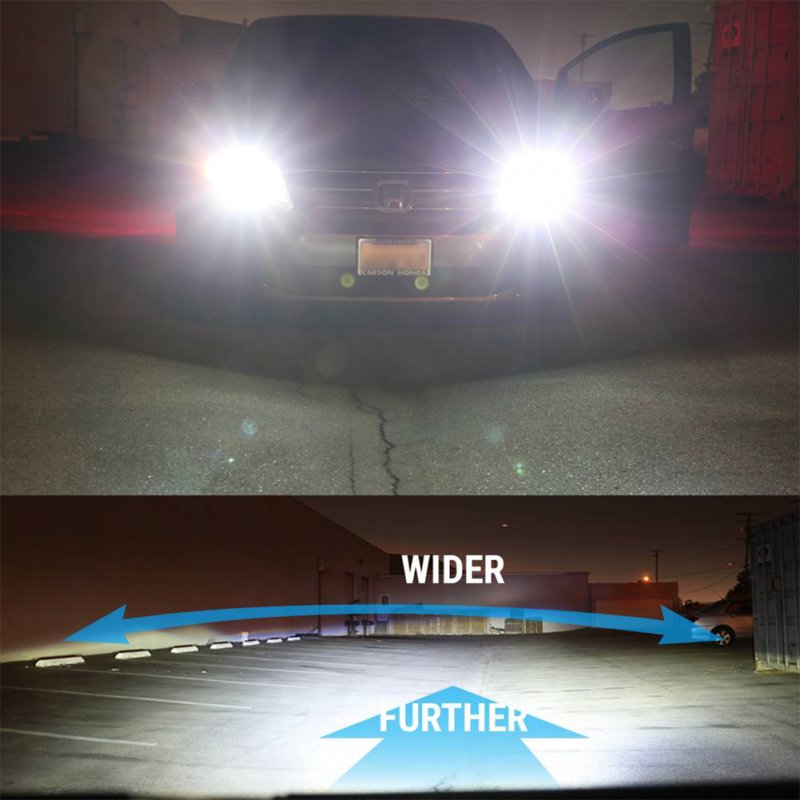 1 Pair Of 9003 H4 Led  Headlight Kit Built-in Fan Super Bright Excellent Heat Dissipation Performance High Low Beam 6000k Light Bulbs 