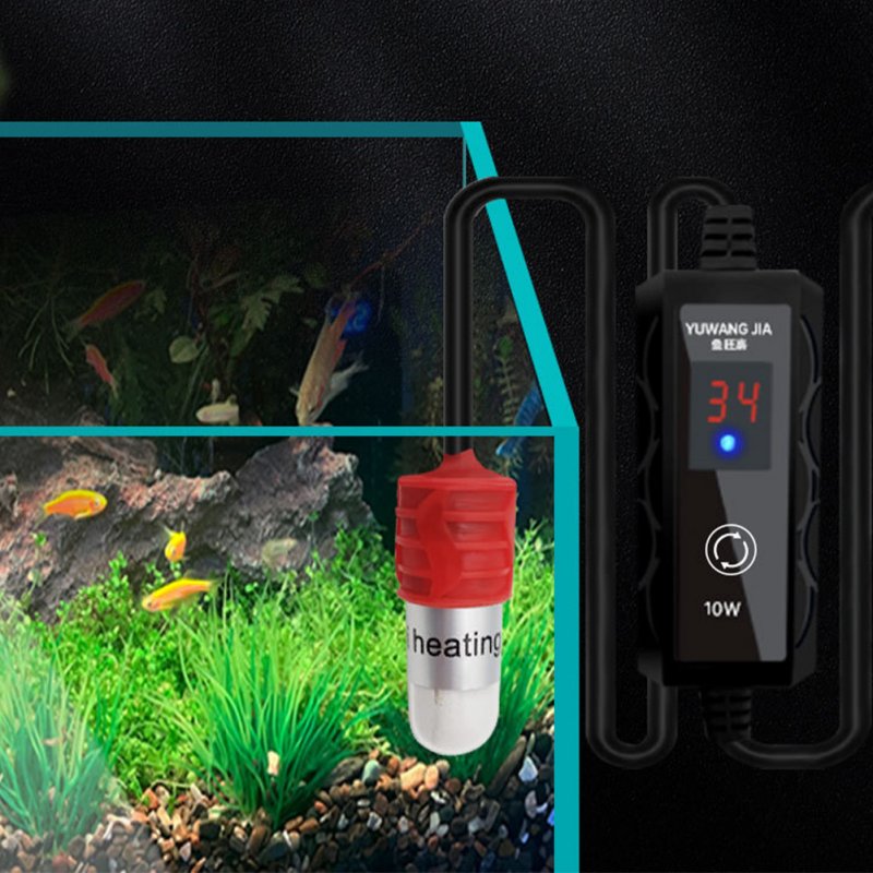 USB Mini Fish Tank Heater 2 Temperature Control Methods Winter Fish Tank Accessories For Marine Saltwater Freshwater 