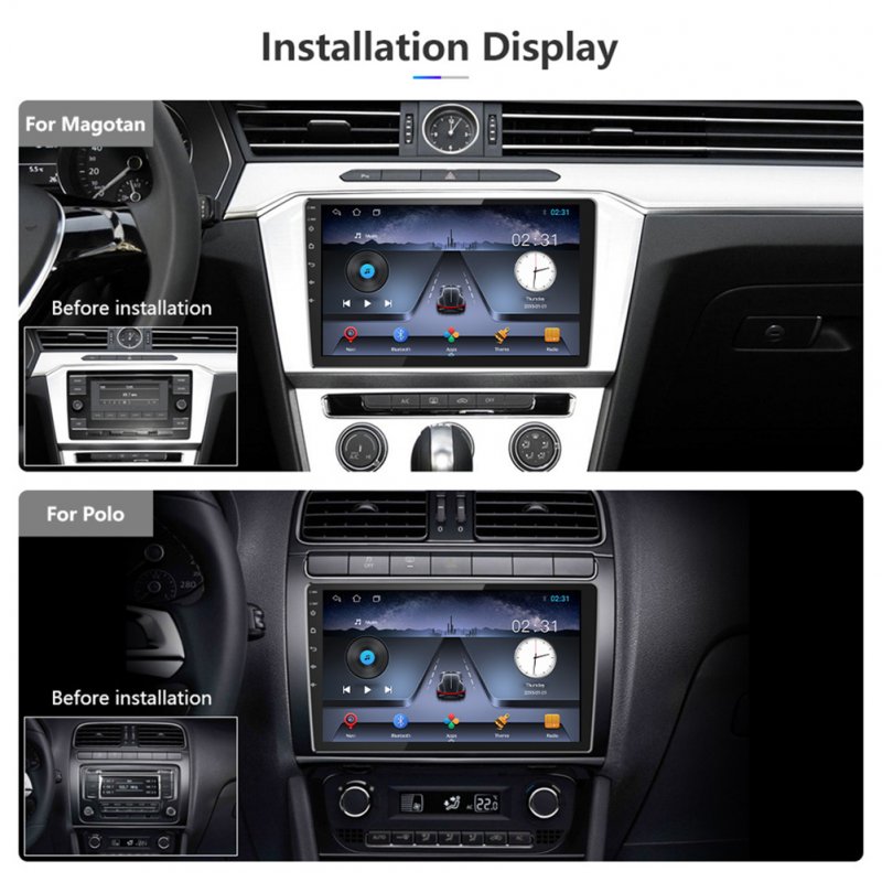 9 Inch Android 11 Car Player Bluetooth Hands-free HD Touch Screen Gps Radio Reversing Display with 4 Light