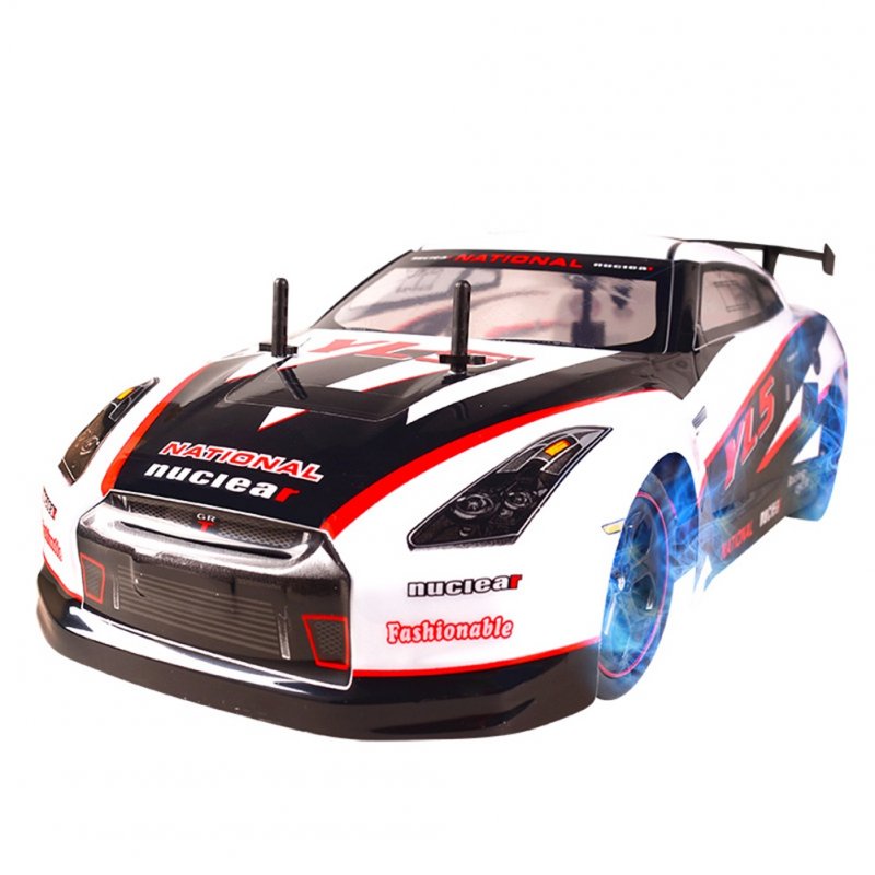 1:10 2.4g RC High-speed Car Rechargeable Electric Drift Four-wheel Drive Racing Remote Control Car Toy Blue 
