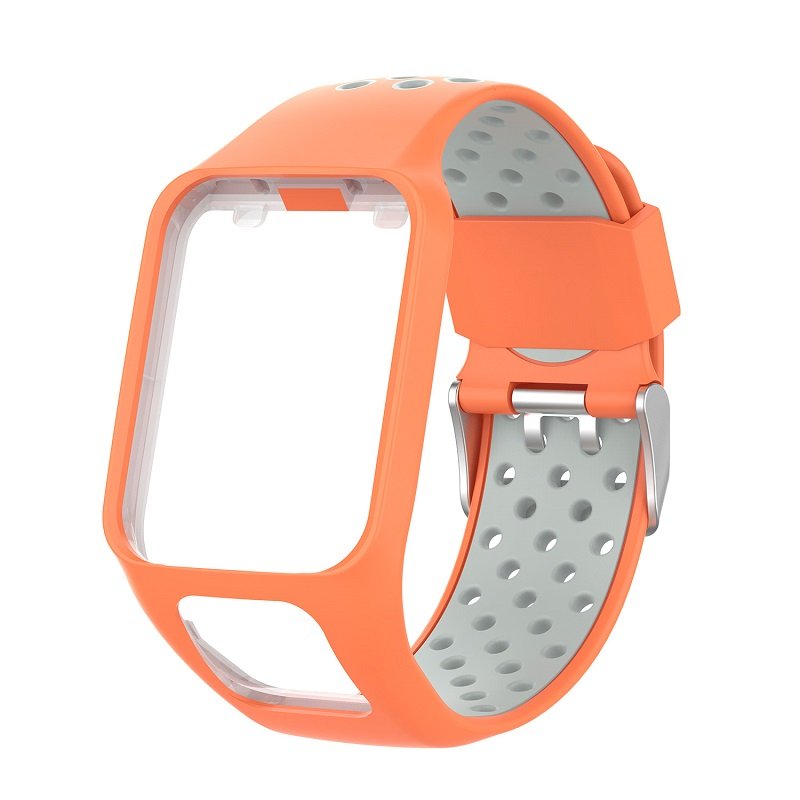 Replacement Silicone Pure Color Watch Strap For TomTom Runner 2 / 3 Breathable Band for Golfer2 Adventunrer Universal Sport Smart Watch Wristband Watch Accessories 