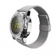 Heart Rate Tracker Silver Steel Belt