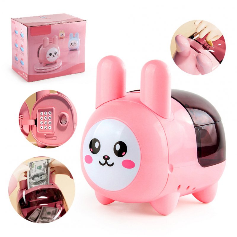 Kids Piggy Bank Toy Simulation Intelligent Sensing Electronic Fingerprint Password Money Box For Boys Girls Gifts 