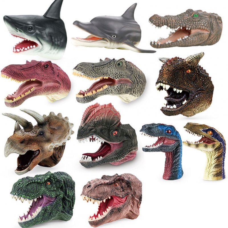 Children Simulation Dinosaur Sea Animal Puppet Science Education Cognitive Puzzle Gloves Model Interactive Toys 
