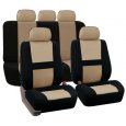 Beige 9Pcs Car Seat Covers For SUV