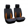 Car Front Breathable Seat Covers Orange color
