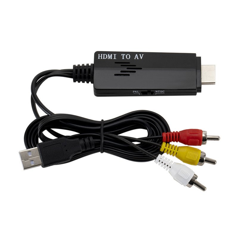 HDMI to RCA Cable 1080P HD Video to Audio Converter HDMI Male to RCA AV Component Converter for HDTV DVD TV  