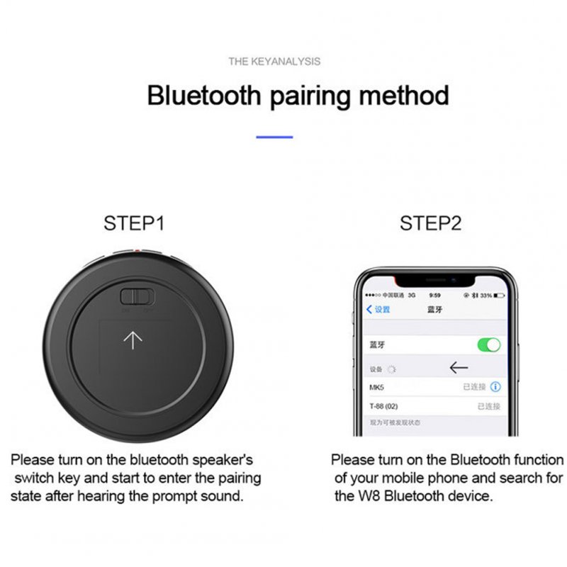 Bluetooth 5.0 SoundBox Bluetooth Speaker with Wireless Charging Mobile Phone Support blue