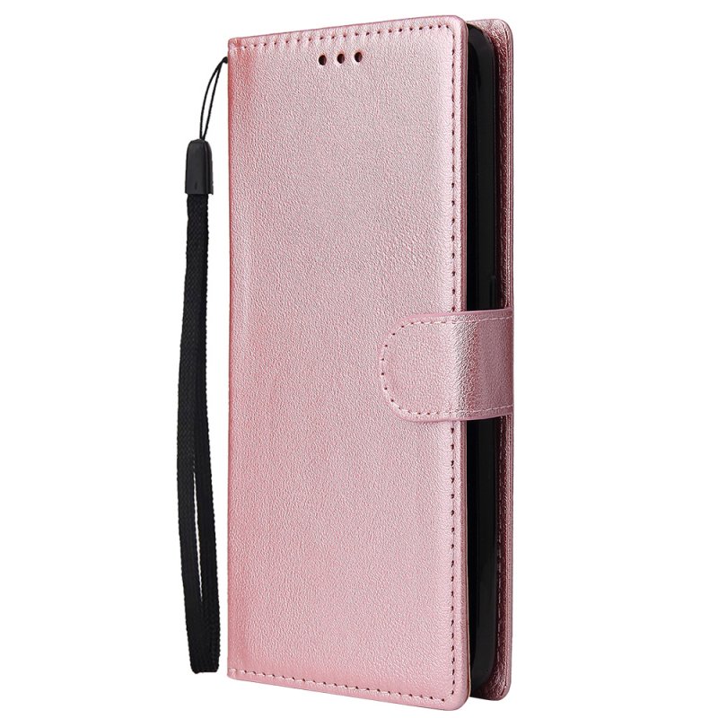 For Oppo A9 2020/Reno 2Z Cellphone Shell PU Leather Mobile Phone Cover Stand Available Anti-drop Elegant Smartphone Case Gold