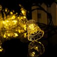 24.6ft 7.5m 40 LED Solar Light Warm White