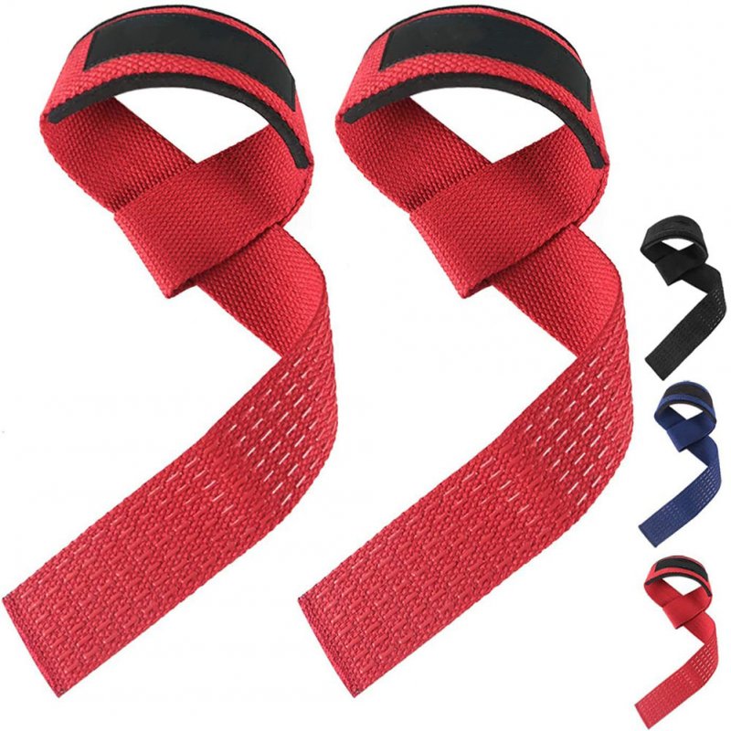 2pcs Weight Lifting Wrist Straps Silicone Non-slip Wear-resistant Gym Lifting Straps For Fitness Bodybuilding Training 