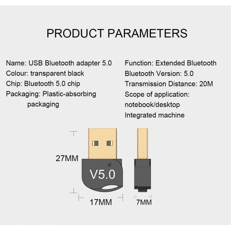 Wireless USB Bluetooth Adapter 4.0 Bluetooth Dongle Music Sound Receiver Adaptor Bluetooth Transmitter For Computer PC Laptop 