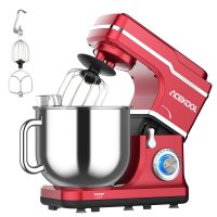 US ACEKOOL Mixer MC1 660W 7.5 Quart 10 Speeds Tilt-Head Stand Mixer Red US Plug