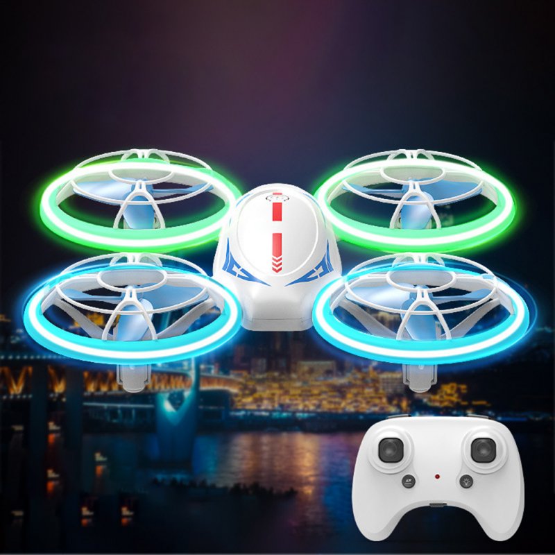 2.4G Remote Control Drone Air Pressure Fixed Height Headless Mode Stunt RC Quadcopter with Colorful Lights 
