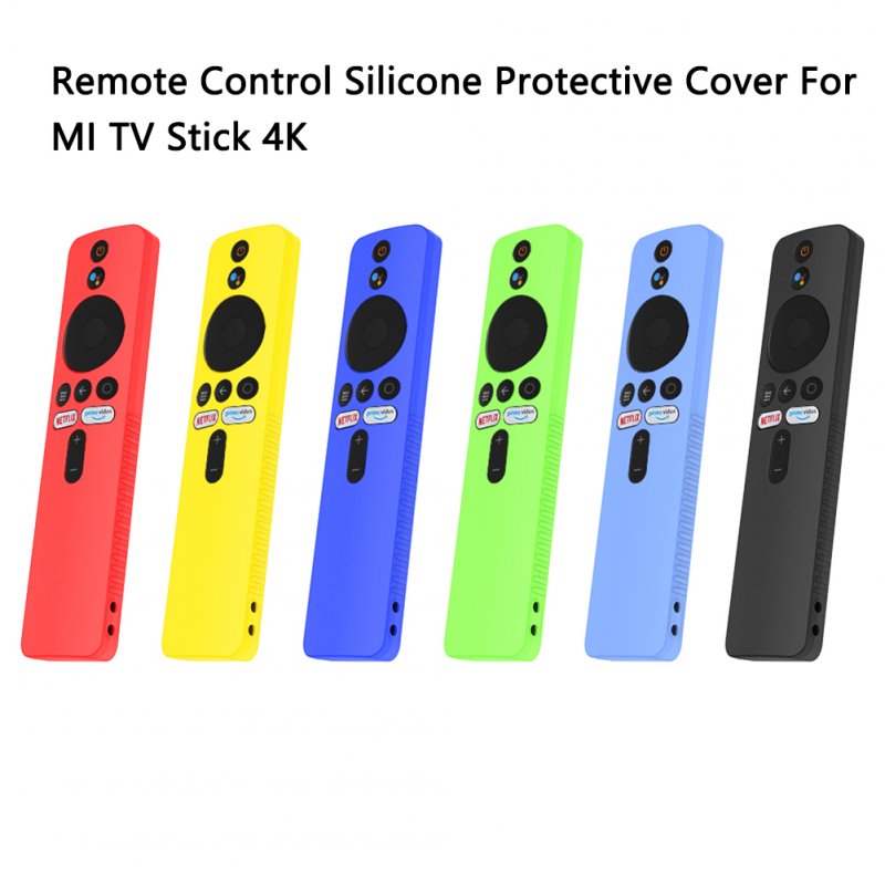 Silicone Remote Control Protective Case Dust Cover With Lanyard Compatible For Mi Tv Stick 4k Tv Stick 