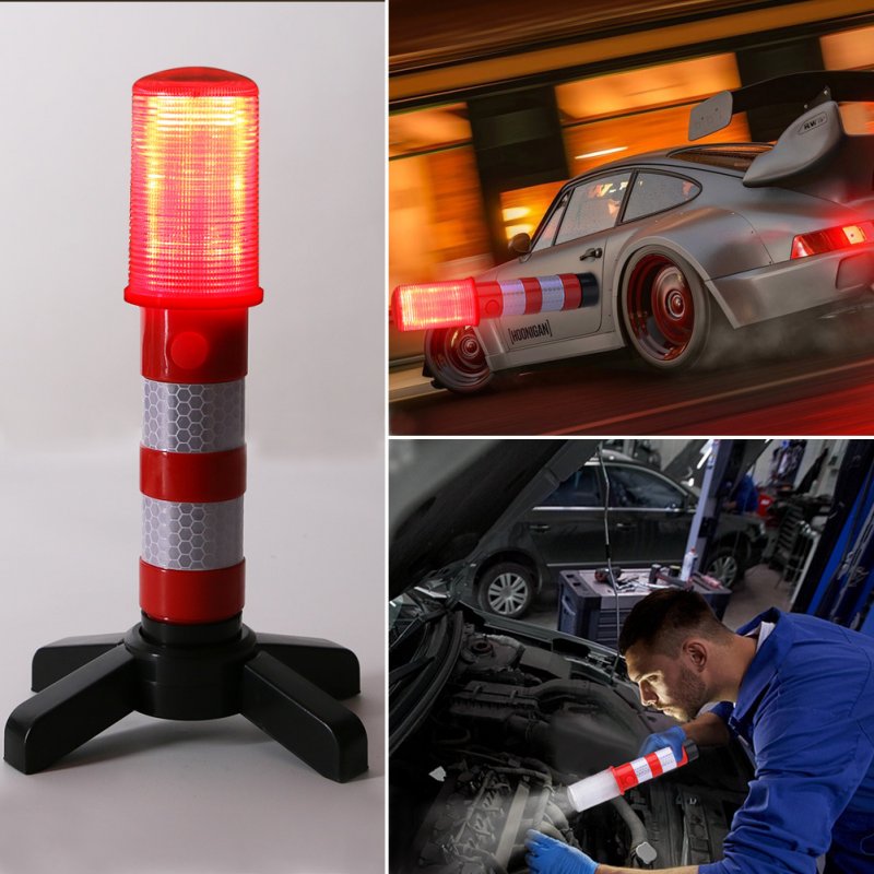 2pcs Led Twinkle Star Emergency Car Roadside Flares Light Kit Safety Strobe Warning Light Alert Flare 