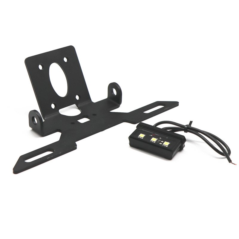 Motorcycle License Plate Frame Holder Bracket with Light for YAMAHA YZF R6 17-20 