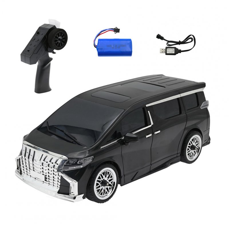 1:16 Mn-68 Full Scale 2.4g RC Car Rear Drive Drift USB Rechargeable RC Car Model Toys Black 3 Batteries