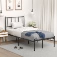 US IDEALHOUSE Twin Size Metal Platform Bed Frame with Headboard