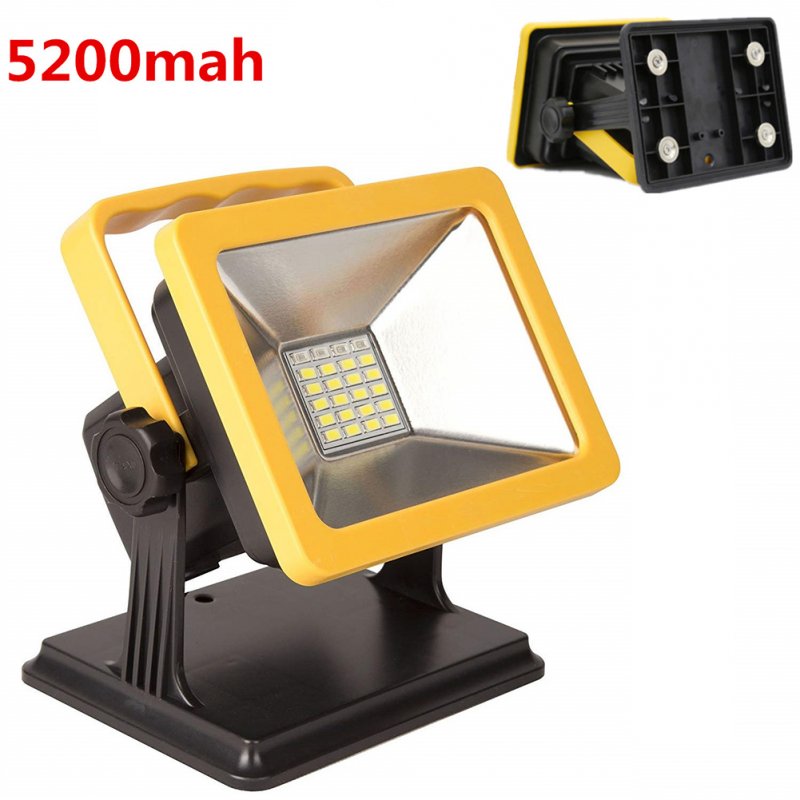 15w / 30w Led Rechargeable Flood  Light 3.5h Fast Charging High-brightness Warning Lamp Portable Emergency Light For Outdoor Camping 