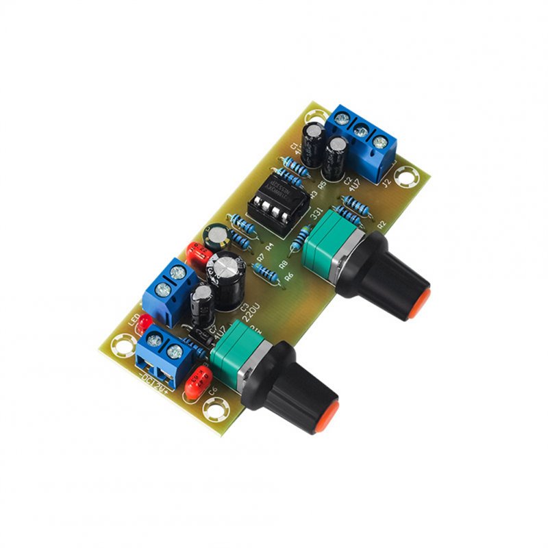 10-24v Subwoofer Preamp Board Single Power Front Finished Low Pass Filter Low-frequency Non-amplifier Board