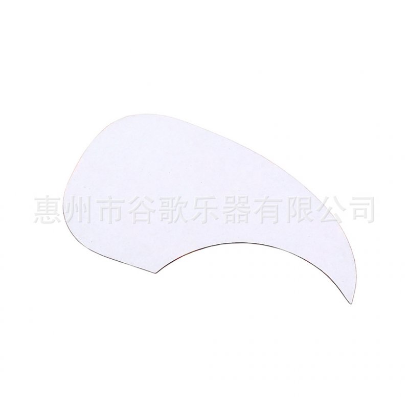 Universal Folk Acoustic Guitar Pickguard Comma Pick Guard Sticker with 2-Crane Pattern Photo Color