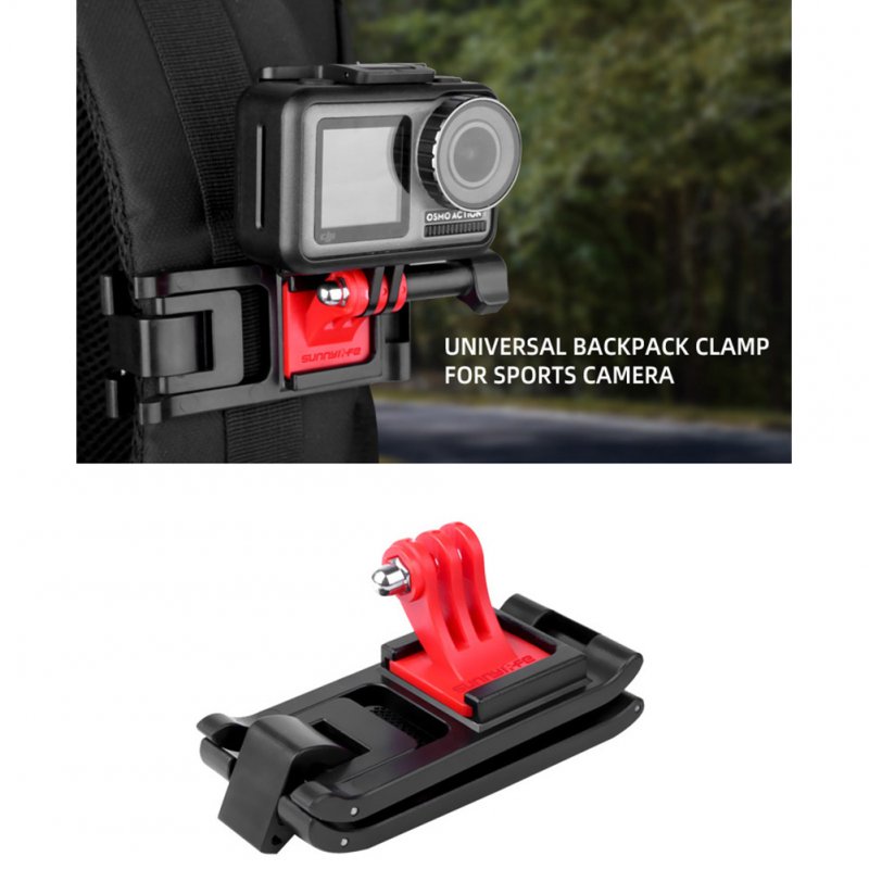 Universal Backpack Clamp Adjustable Clip Mount Knapsack Belt Camera Holder for GoPro Osmo Action Sports Camera Accessories 