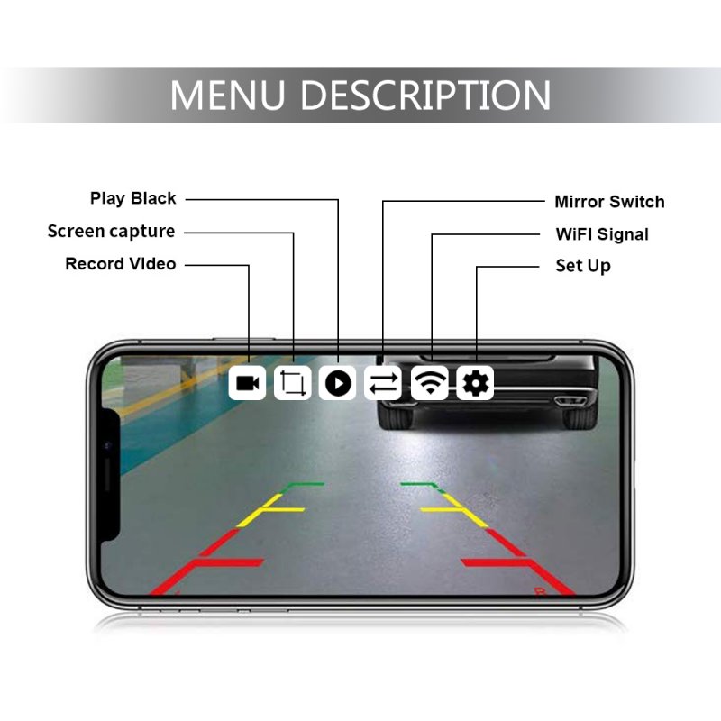 Car Parking Camera Vehicle-mounted Camera Intelligent Wireless Hd Reversing Camera 
