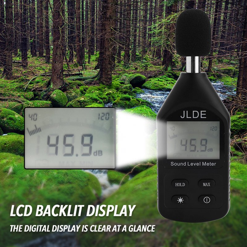Jd-105 Decibel Meter Handheld Digital Noise Meter Monitoring Tester Noise Volume Measuring Instrument 
