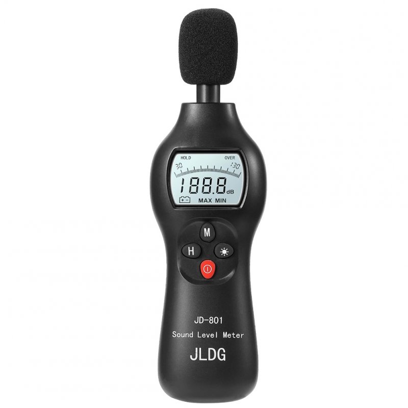 Decibel Meter JD-801 LCD Backlight Sound Level Meter Data Hold Digital Noise Meter For Home Factory 