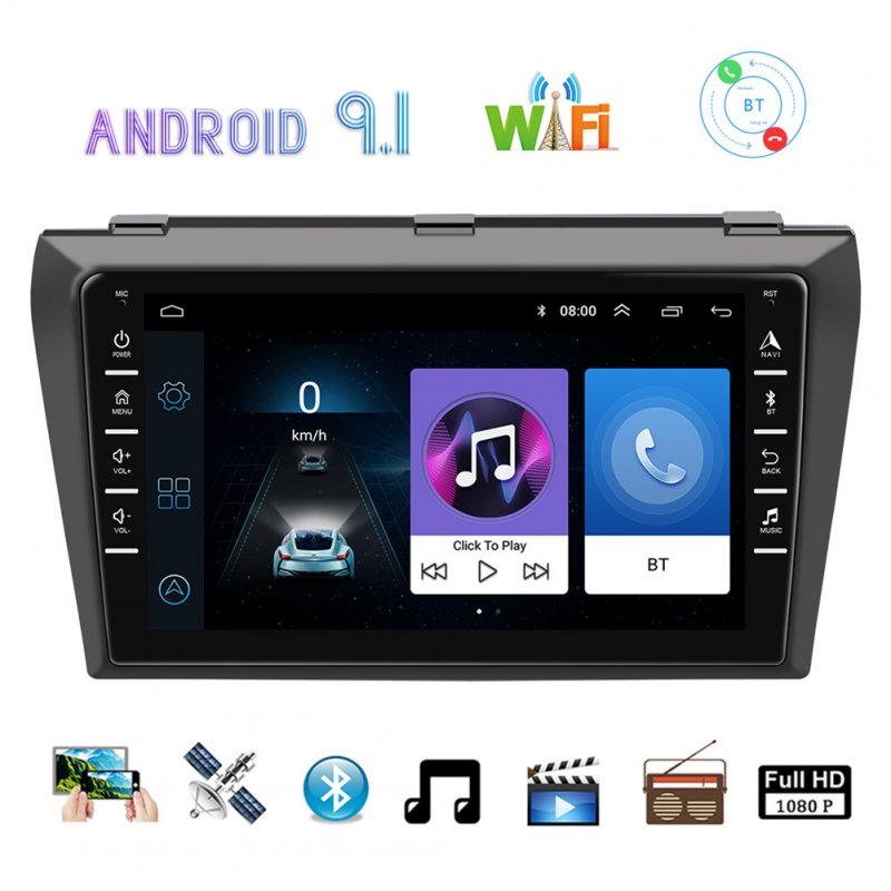 Car Multimedia Player 8 inch Central Control Android 9.1 Navigator Reversing Camera 1+16G for Mazda 3 2004-2012