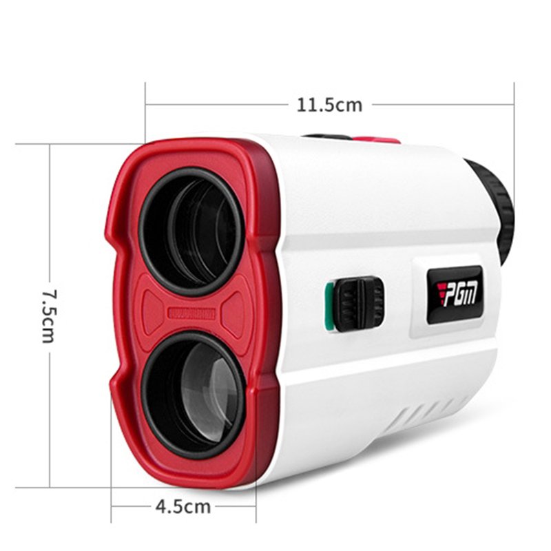 600 Yards Pgm Golf Rangefinder Telescope Electronic Rechargeable Ip54 Waterproof White Black Red