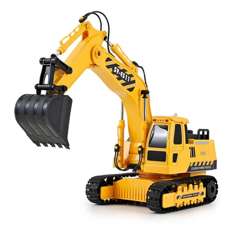 1:20 Remote  Control  Excavator  Toys Rechargeable Battery Charger Electric Wireless Construction Vehicle Model For Children Boys