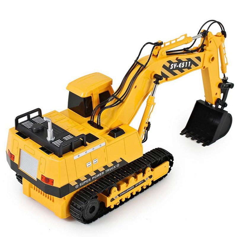 1:20 Remote  Control  Excavator  Toys Rechargeable Battery Charger Electric Wireless Construction Vehicle Model For Children Boys