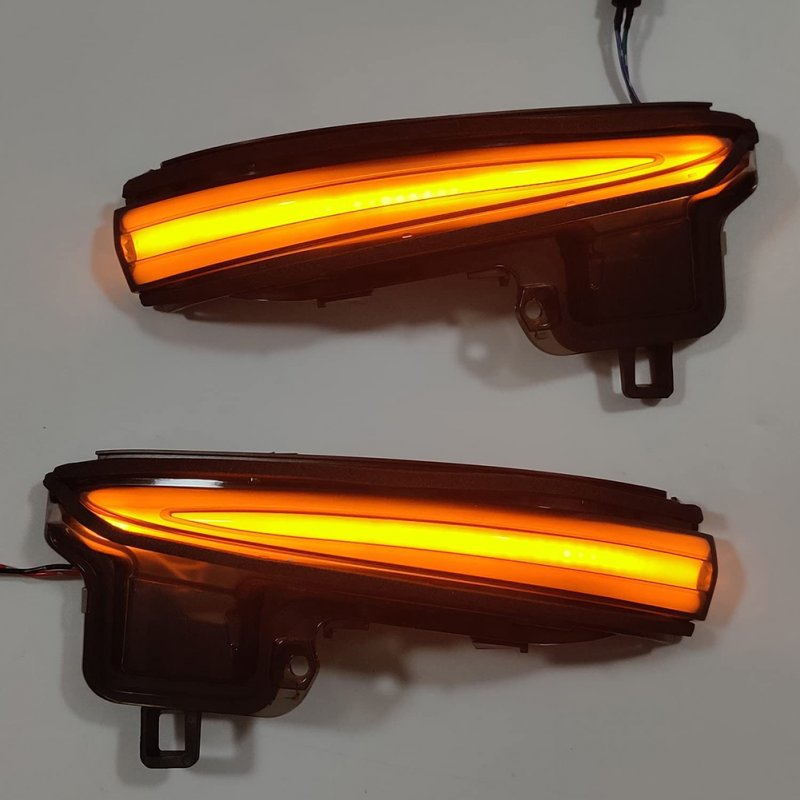 1 Pair Of Smoked Led Rearview Mirror Turn  Signal  Lights Lamp Oe 81740-58010(lh) 81730-58010(rh) Car Accessories Compatible For 2016-2021 Tacoma smoked