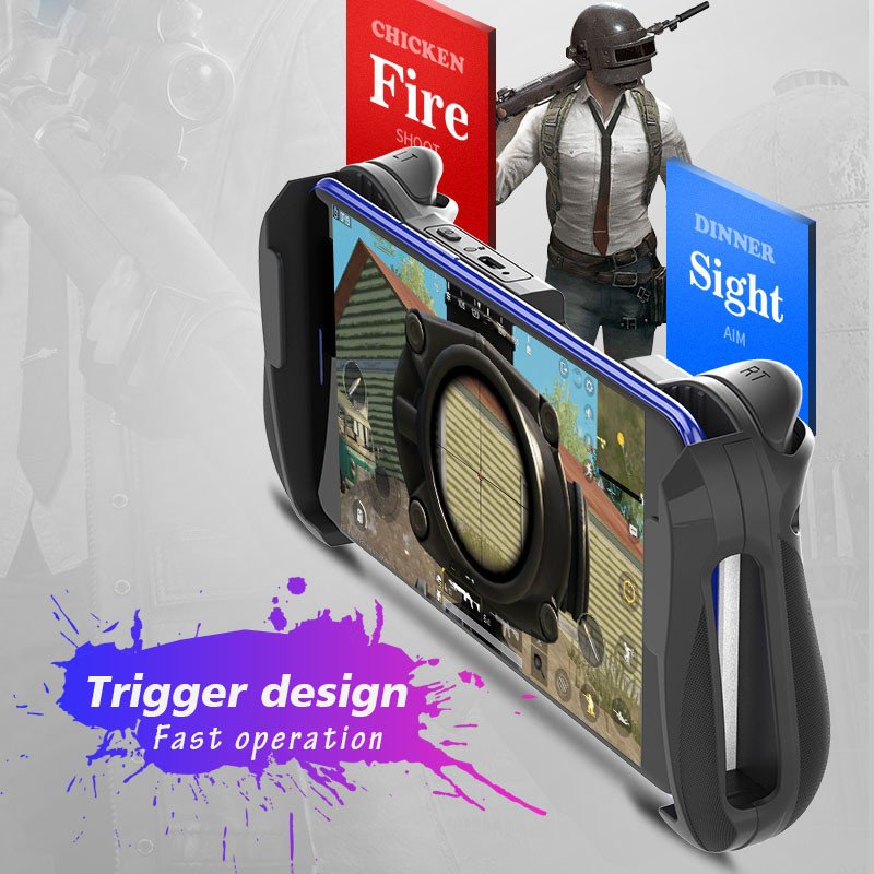 Bluetooth 4.0 Gamepad PUBG Controller PUBG Mobile Triggers Joystick Wireless Joypad for iPhone XS Android Tablet  
