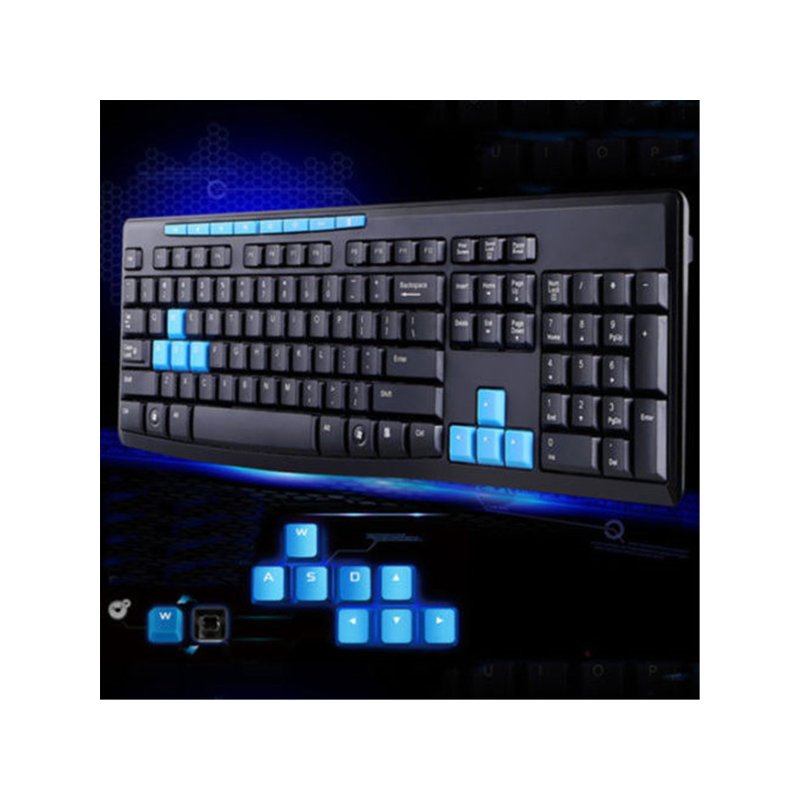 2.4G Wireless Gaming Gamer Keyboard Mouse Kit for Desktop Pc Laptop Hk3800 