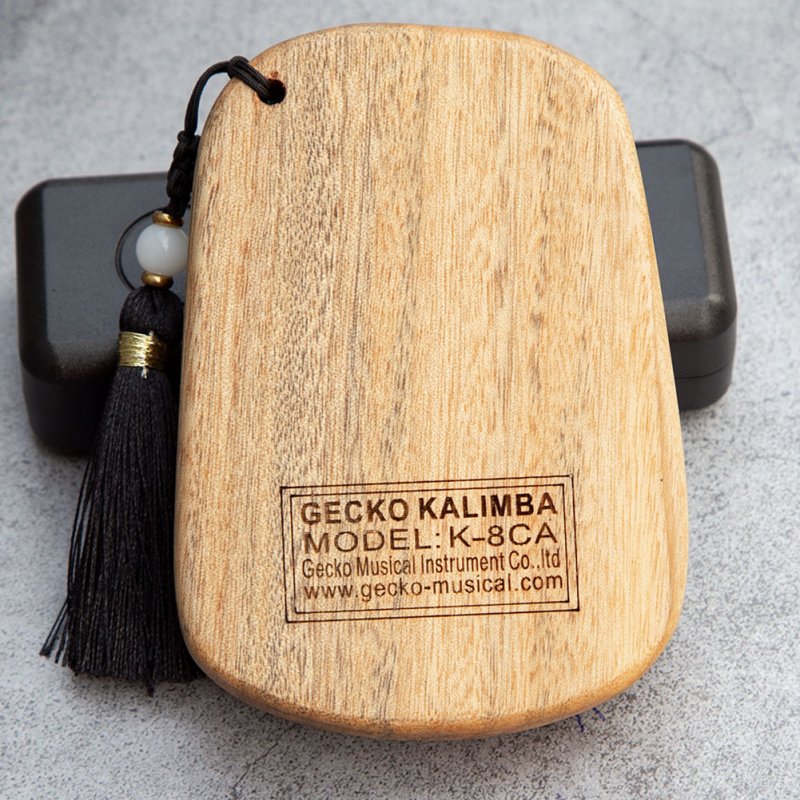 GECKO 8 Keys Finger Kalimba Thumb Piano Portable Beginners Keyboard Marimba Wood Musical Instrument  
