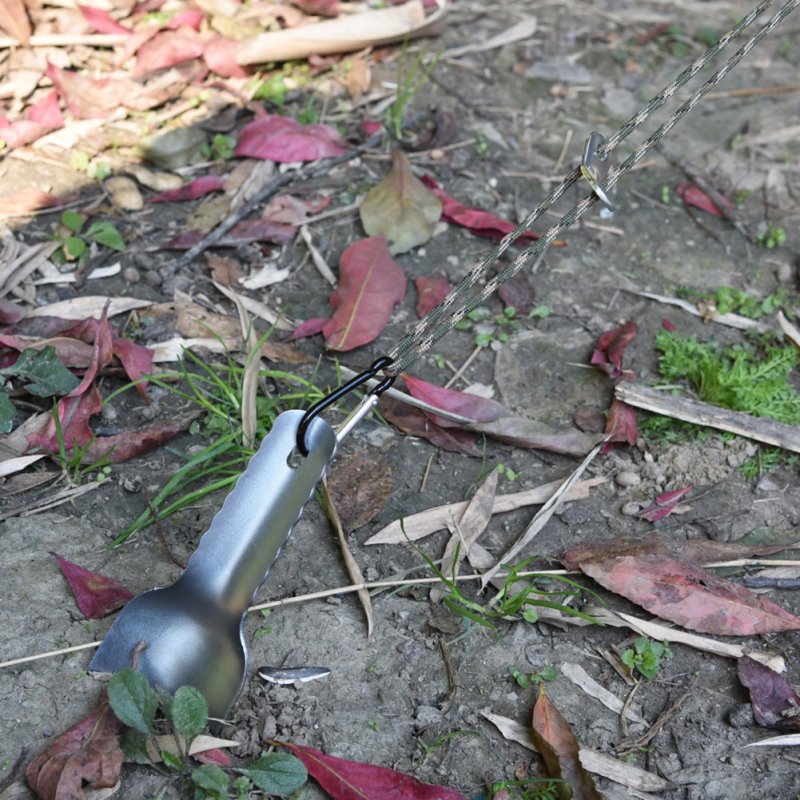 Outdoor Aluminum Shovel Camping Hiking Backpacking Emergency Trowel Gardening Tool 
