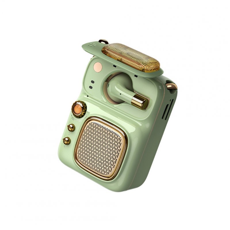 REMAX M59 Retro Bluetooth 5.0 Speaker with Headphones 4-in-1 Mini Audio Fm Radio Card Mp3 Player 