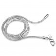 Silver Snake Bone Shape Necklace 