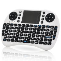 Wireless QWERTY Keyboard + Mouse Pad - Game Controller, Wireless Dongle