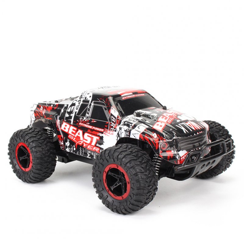 1:16 2.4G Remote Control Car Off-road Car Rechargeable Big-foot Climbing Pickup Racing Car Toys 