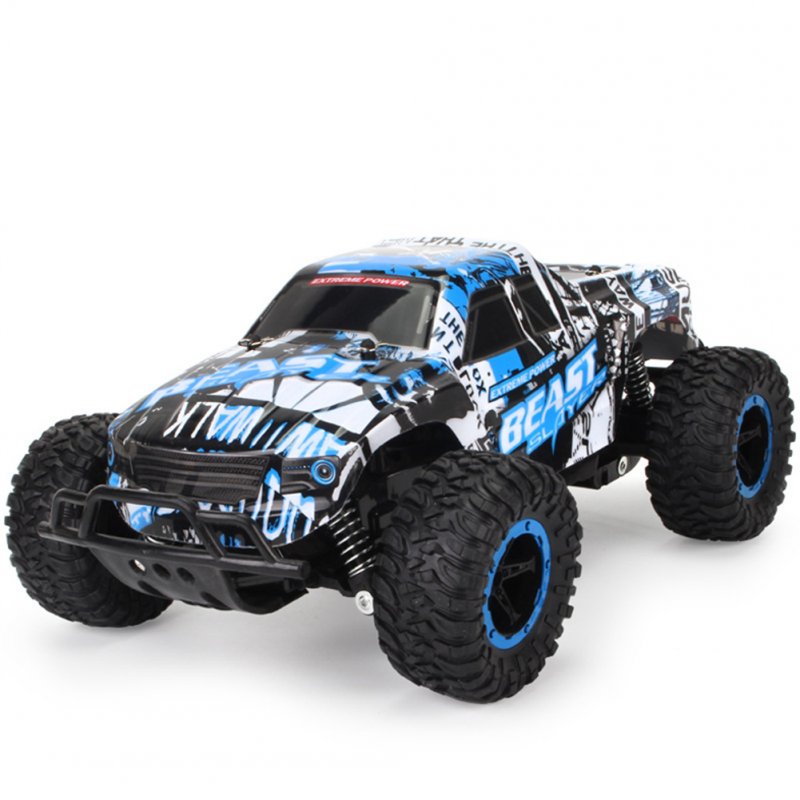 1:16 2.4G Remote Control Car Off-road Car Rechargeable Big-foot Climbing Pickup Racing Car Toys 