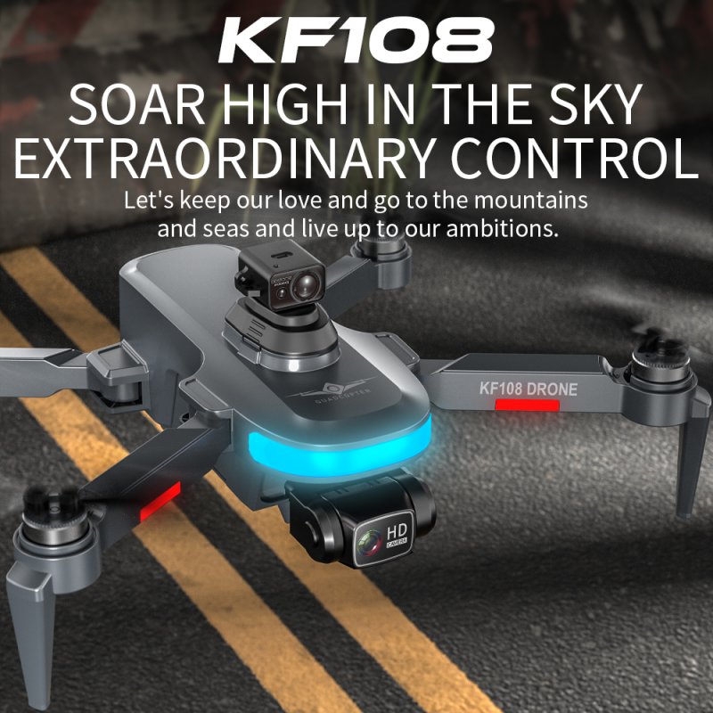 GPS Drone 4k HD Dual Camera Brushless Motor 360° Obstacle Avoidance RC Quadcopter Vs L900 